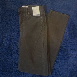 NWT GAP Vintage Slim High Rise corduroy jeans for women. Forest Green  size 25